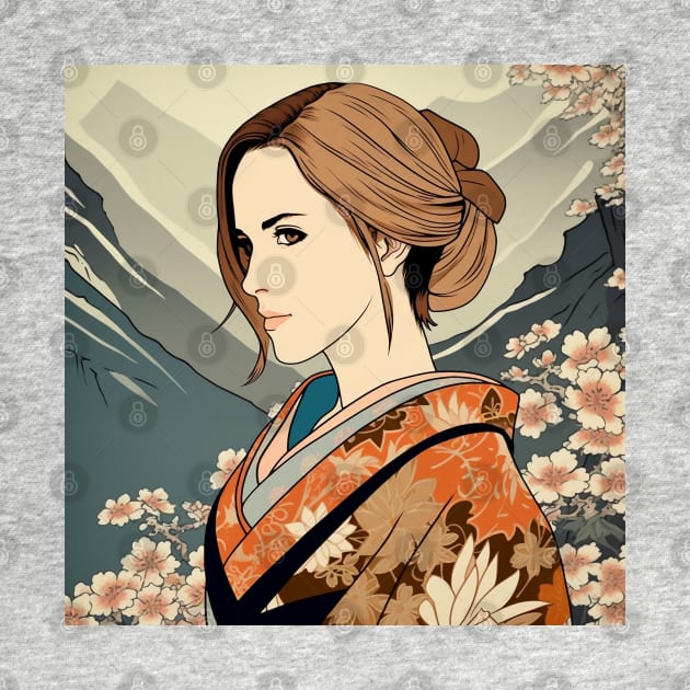 Emma Watson Ukiyo-E by WabiSabi Wonders